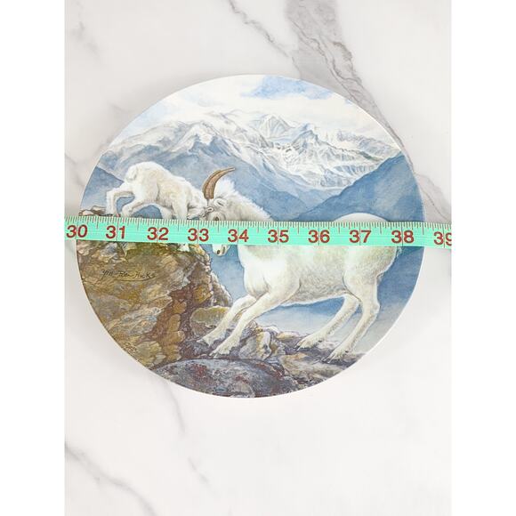 Goat A Gentle Persuasion Plate Wall Decor Fine China 8 1/2" Wildlife Vintage - Picture 12 of 12